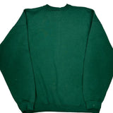 Made In USA Mickey Mouse Hanes Graphic Sweatshirt - Large Green Cotton Blend