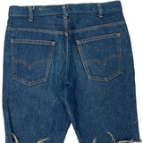 Levis Denim Shorts - 34W 10L Blue Denim