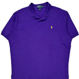 Polo By Ralph Lauren Polo Shirt - XL Purple Cotton