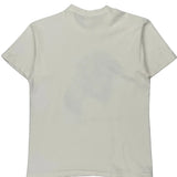 Chimpanzee Thinking Print Fruit Of The Loom Graphic T-Shirt - Large White Cotton