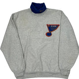 St. Louis Blues Majestic Nhl Sweatshirt - XL Gray Cotton