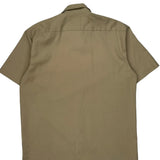 Flex Dickies Short Sleeve Shirt - Large Beige Cotton Blend