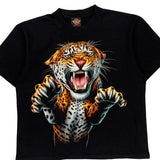 Rock Eagle Graphic T-Shirt - Medium Black Cotton