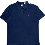 Levis Polo Shirt - Large Blue Cotton
