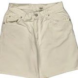 Levis Denim Shorts - 29W 10L White Cotton