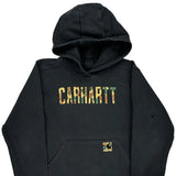 Age 10-12 Carhartt Hoodie - Medium Black Cotton
