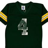 Green Bay Packers, Age 4 Logo Athletics Football Jersey - Small Green Polyester