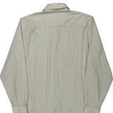 Armani Exchange Striped Shirt - Large Beige Cotton Blend