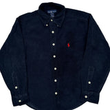Age 8-10 Ralph Lauren Cord Shirt - Small Navy Cotton