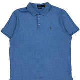Custom Slim Fit Polo By Ralph Lauren Polo Shirt - XL Blue Cotton
