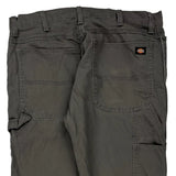 Dickies Carpenter Trousers - 34W 33L Grey Cotton Blend