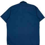 Dickies Short Sleeve Shirt - XL Blue Cotton