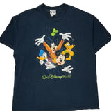 Disney Cartoon T-Shirt - 2XL Navy Cotton