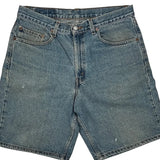 Levis Denim Shorts - 33W 9L Blue Cotton
