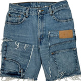 Levis Denim Shorts - 28W UK 8 Blue Denim