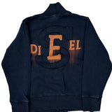 Age 6-8 Diesel Graphic Jacket - Small Navy Cotton