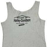 105 Years Harley Davidson Graphic Tank Top - XL White Cotton