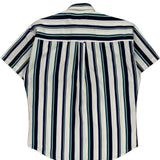 Chaps Ralph Lauren Striped Short Sleeve Shirt - Large Multicoloured Cotton