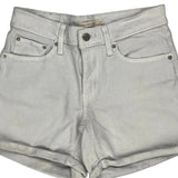 Levis Denim Shorts - 27W UK 8 White Cotton