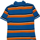 Tommy Hilfiger Striped Polo Shirt - Medium Blue Cotton