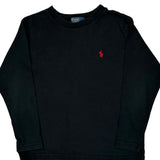 Age 5 Polo By Ralph Lauren Long Sleeve T-Shirt - Small Black Cotton