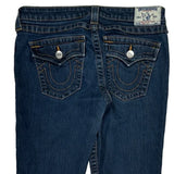 True Religion Boot Cut Jeans - 32W UK 10 Dark Wash Cotton