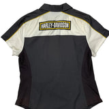 Harley Davidson Short Sleeve Shirt - XL White Cotton Blend