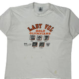Lady Vol Gold Olympians Lee Graphic T-Shirt - XL White Cotton