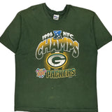 Green Bay Packers Pro Layer Single Stitch T-Shirt - 2XL Green Cotton