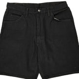 Wrangler Denim Shorts - 34W 9L Black Cotton