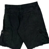 Unbranded Cargo Shorts - 32W 10L Black Cotton