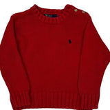 Age 4 Polo By Ralph Lauren Sweater - XS Red Cotton