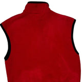 Made In USA The North Face Fleece Gilet - XS Red Polyester