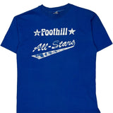 Foothill All-Stars Hanes Graphic T-Shirt - Large Blue Cotton