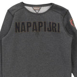 Age 12 Napapijri Spellout Sweatshirt - Large Grey Cotton