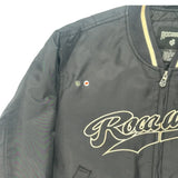 Rocawear Spellout Bomber Jacket - XL Black Nylon