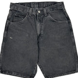 Wrangler Denim Shorts - 29W 9L Black Cotton