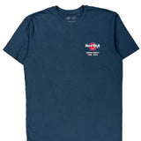 Hard Rock Cafe Graphic T-Shirt - Large Blue Cotton