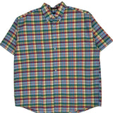 Gant Checked Short Sleeve Shirt - XL Multicoloured Cotton