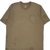 Carhartt T-Shirt - XL Brown Cotton
