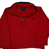 Age 2 Polo By Ralph Lauren 1/4 Zip - 2XS Red Cotton