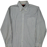 Tommy Hilfiger Striped Shirt - Large Multicoloured Cotton