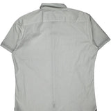 Lee Polka Dot Short Sleeve Shirt - XL White Cotton