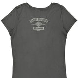 St. Thomas Harley Davidson Graphic T-Shirt - Small Gray Cotton