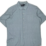 Polo By Ralph Lauren Checked Short Sleeve Shirt - XL Blue Cotton