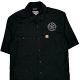 Carhartt Short Sleeve Shirt - Small Black Cotton
