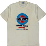 San Diego County'S Superstore Hanes Single Stitch T-Shirt - Large White Cotton