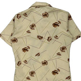 Triumph Floral Hawaiian Shirt - Medium Cream Polyester