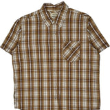 Levis Checked Short Sleeve Shirt - XL White Cotton