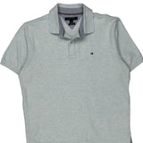 Tommy Hilfiger Polo Shirt - Large Blue Cotton